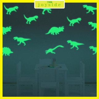 9 pzs calcomanías fluorescentes de dinosaurios que brillan en la oscuridad/calcomanía de techo/calcomanía de pared para bebés/habi