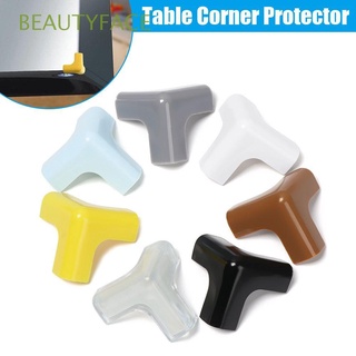 BEAUTYFACE 4PCS Soft Edge Protection Baby Table Corner Protector Corner Guards Desk Children Safety Kids Security Anticollision Strip/Multicolor