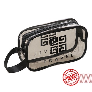 ins bolsa de aseo impermeable bolsa de cosméticos pvc transparente capacidad de viaje bolsa de almacenamiento i9s5