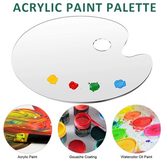 Paleta de mezcla de colores de pintura acrílica transparente para limpiar fácil pintura 20x30cm
