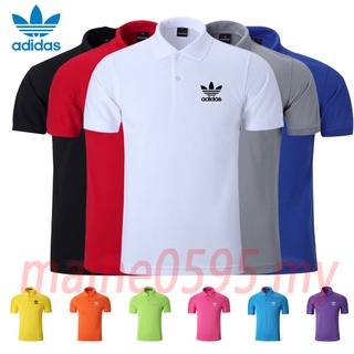 Vendedor caliente Adidas unisex camisa solapa Polo camisa de verano camisa deportiva cuello stand-up camiseta de manga corta ropa de tenis Baju Polo
