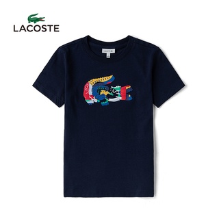 Lacoste cocodrilo francés nueva moda impresión Color manga corta camiseta de los hombres TJ1325