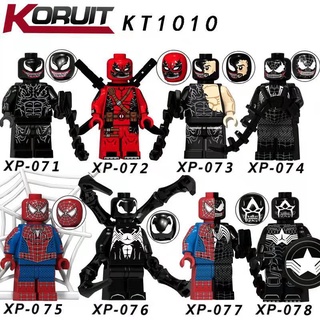 Minifiguras KT1010 De Marvel Heroes Spider-Man Venom Lego