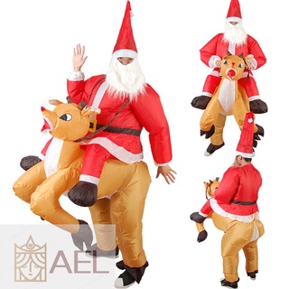 Disfraz inflable De navidad/papá Noel/reno Para Adultos