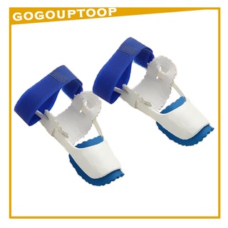 [gogoup] 1 par de férulas de juanete curvado del dedo del pie grande corrector corrector herramienta ajustable