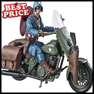 Marvel Legends Series capitán américa WW2 y motocicleta Marvel 80 años juguetes