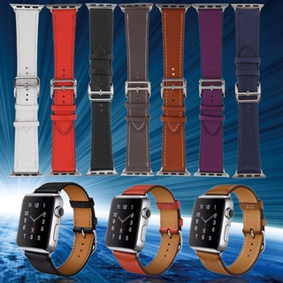Leather Strap Cuff Bracelet Watch Bands Fashion Design For 38mm 42mm Iwatch