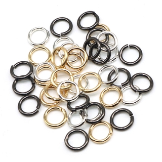 200Pcs 8 mm anillo único círculo apertura aros único bucles DIY salto abierto anillos divididos joyería hallazgos componentes
