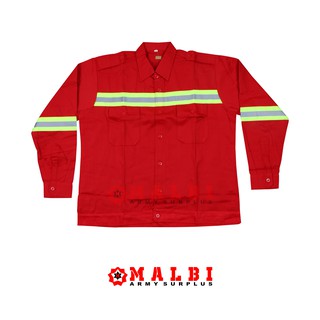 Scotlight verde largo rojo proyecto seguridad Wearpack camisa