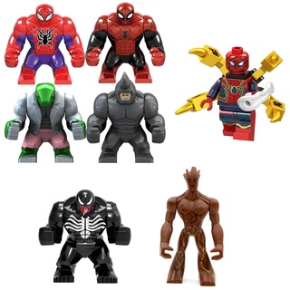 Figura Lego Spiderman Venom Groot Hulk Avengers Marvel Iron Man