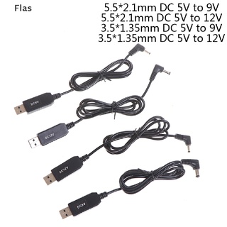 Fl USB power boost línea DC 5V a 9V 12V Step UP Cable adaptador 3.5*1.35 mm 5.5*2.1 mm MY