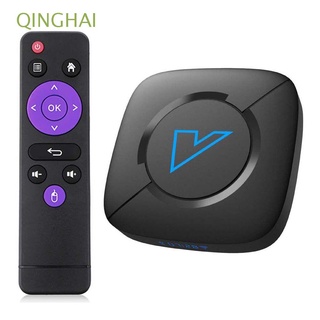 QINGHAI 4K Set Top Box 4GB 32GB V6 TV Box Smart TV Box 2.4G / 5G WIFI 3D Equipos de video Soporte 1080p Dual Wifi Reproductor multimedia WiFi Media Player