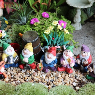 HEYIES Linda Figurilla en miniatura Resina Adorno de jardín de hadas Micro paisaje Casa de muñecas Creativo Miniatura Duendecito Oficina Hecho a mano Decoración Bonsai