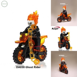 Lego Minifigures Da030 Ghost Rider Motocicleta Bloques De Construcción Juguetes