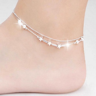 pulsera de tobillo de las mujeres de verano estrella encanto braclet tobillo cadena estrella pulseras