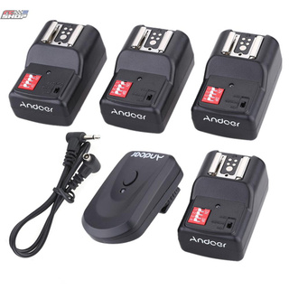 RC Andoer 16 Channel Wireless Remote Flash Trigger Set 1 Transmitter + 4 Receivers + 1 Sync Cord for Canon Nikon Pentax Olympus Sigma Sunpak Vivitar Neewer YOUNGNUO Speedlite (7)