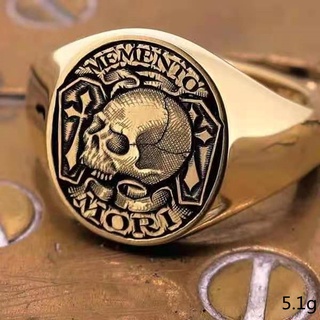 European and American popular skull cross exaggerated creative new ring