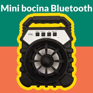 Mini Bocina Portátil, Bluetooth, MP3, Auxiliar, USB, micro SD, FM