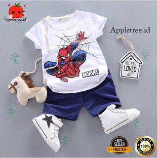 Conjuntos de ropa de niños/trajes de ropa de niños y ropa de bebé trajes importados Spiderman imágenes SB10 (5)