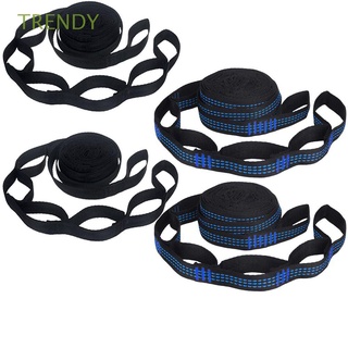 moda 4 unids/set flexible hamaca correa alta carga camping poliéster cuerda 5 anillos moda swing al aire libre reforzado