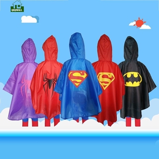 qiqi - impermeable acolchado para niños superman, nueva serie super hero, poncho qiqimall