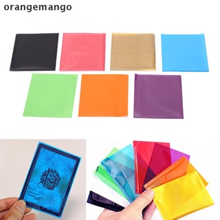 orangemango 50pcs multicolor tarjetas mangas protector de tarjeta juego de mesa tarjetas mágicas mx