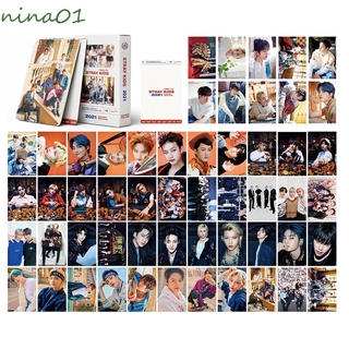 NINA01 54pcs LOMO Card Fans Collection Photocard Stray Kids2021 New Album GO LIVE Stray Kids KPOP Self Made Cards Photo Cards