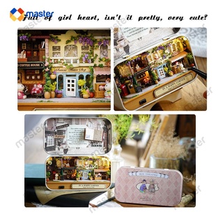en stock? diy bolsillo miniatura 3d casa de muñecas kit caja teatro decoración del hogar madera ensamblada villa juguete