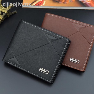 ✎Fashion boutique men s new zipper wallet multifunctional short style Student business fashion multi-card fashion wallet
