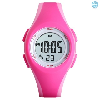 Nuevo SKMEI 1459 luminoso 5ATM impermeable Digital reloj deportivo infantil alarma calendario semana fecha hora reloj de pulsera para adolescentes con correa de PU (1)