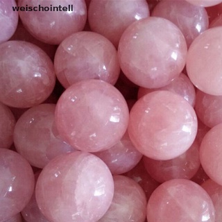 {weischointell} cristal de curación natural rosa rosa cuarzo gema bola de adivinación esfera hye