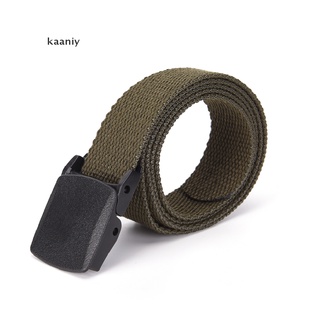 [Kaaniy] Cinturón De Cintura Casual Liso Para Hombre/Mujer/Correa De Lona POI