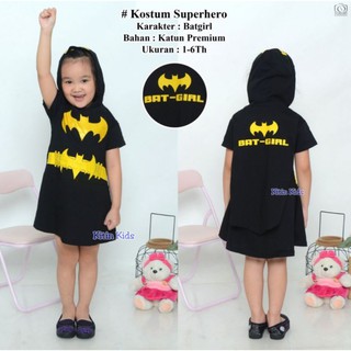 Batgirl Girl disfraces de superhéroe/disfraces de Batman/disfraces de niños/vestido/vestidos de niños