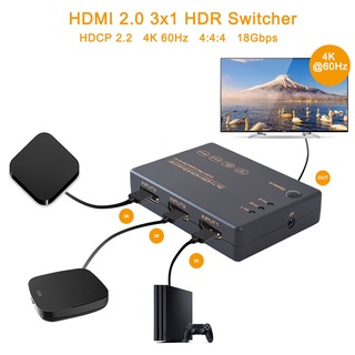 bringou hd video señal interruptor hdmi compatible 4k interruptor divisor caja hub para dvd hdtv monitor