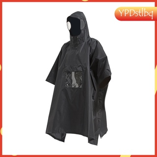 [hot sale] Multifunction Waterproof Raincoat Rain Poncho Tent Sunshade Tarp Ground Mat for Women Men Camping Tent Rain Cover
