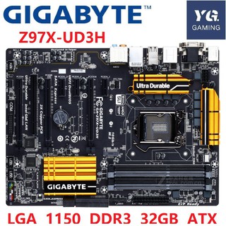 Gigabyte GA-Z97X-UD3H placa base LGA 1150 DDR3 USB3.0 32G Z97 Z97X-UD3H placa base de escritorio usada