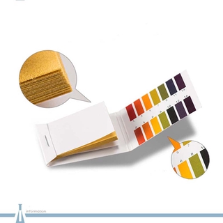 SHENGMAO ácido prueba de PH prueba de papel tira de papel AH alcalina 80 rango de papel/Multicolor (7)