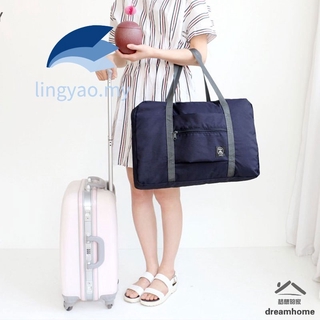 bolsas de viaje de nailon plegables impermeables de gran capacidad bolsa de hombro para negocios viajes de compras (9)