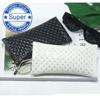 1pcs New Fashionable Sunglasses Bag Pu Leather Glass Portable Case Storege Phone Case Wallet H3Y4