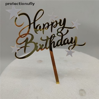 Pfmx Happy Birthday Cake Topper Lovely Star Cake Picks Cake Insert Decoration Topper Glory (4)