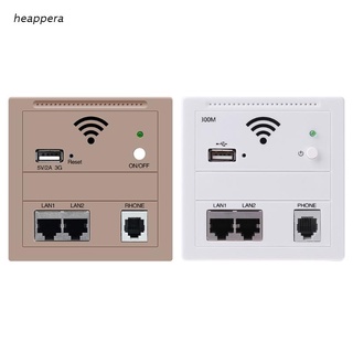 hea 86 Type In-wall AP Repeater WiFi Wall Socket Router Access Point Wireless Wall AP RJ45 PoE WiFi Extender USB Charging