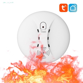 [listo] home fire wifi graffiti alarma de humo inalámbrico detector de humo tuya networking detector de humo youmylove