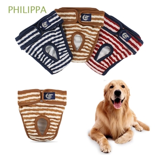 philippa lavable perro pantalón de algodón fisiológico ropa interior mascota corto para mujer masculino perro reutilizable calzoncillos sanitarios pañales menstruación pañal