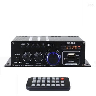 ak380 40w+40w mini amplificador de potencia de audio portátil amplificador de sonido amplificador de amp para coche y hogar