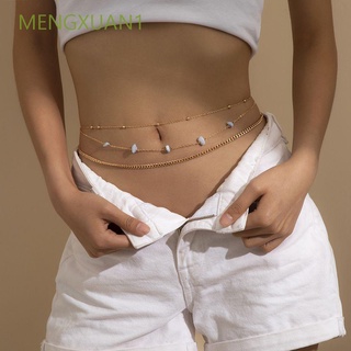 Mengxuan1 cadena De diamantes De imitación De Cintura Para mujer/cadena Para mujer