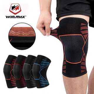 winmax - rodilleras elásticas de nailon para gimnasio, fitness, soporte para patella, manga de compresión