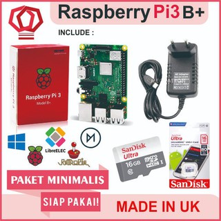 Raspberry Pi3 Pi 3 modelo b + 3b + Plus paquete mínimo Pi3b + listo para usar