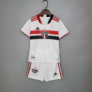 21 / 22 Sao Paulo Home I Soccer Jersey Kids Uniform Kit