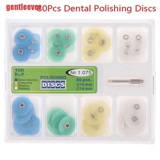 [gentleever] 80 piezas de acabado de disco Dental ing tiras de mandril de resina relleno dentista herramientas