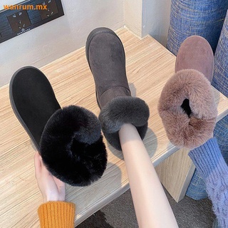 tamaño 36-42 gran tamaño de las mujeres s zapatos de gamuza botas de nieve de las mujeres 2020 invierno nuevas botas cortas de gamuza con algodón 41